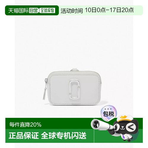 MARC JACOBS马克雅可布白色Nano Snapshot手袋挂饰 春夏女款2P3SC