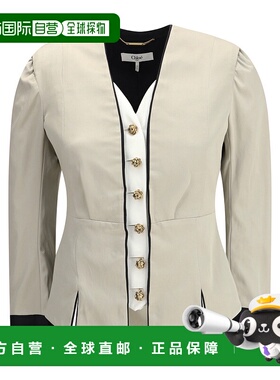 香港直邮Chloe 长袖休闲夹克 CH25WVE03056-外套女装