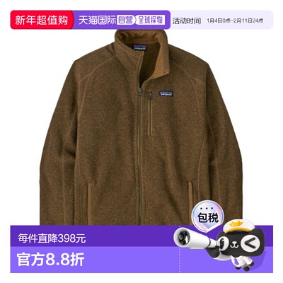 自营欧洲直邮PATAGONIA BETTER SWEATER男士再生聚酯拉链高领抓绒