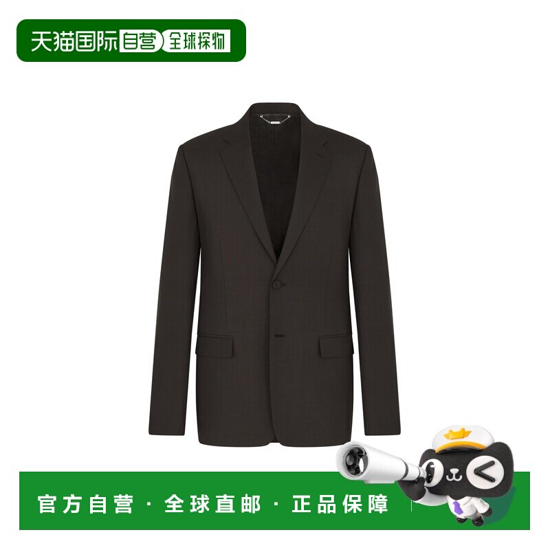 自营欧洲直邮Dior迪奥 男士黑色羊绒夹克男装