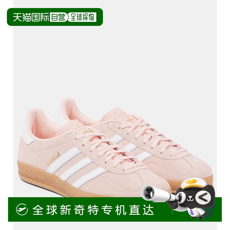 1h可退 香港直邮adidas 阿迪达斯 女士 Gazelle 室内皮质运动鞋