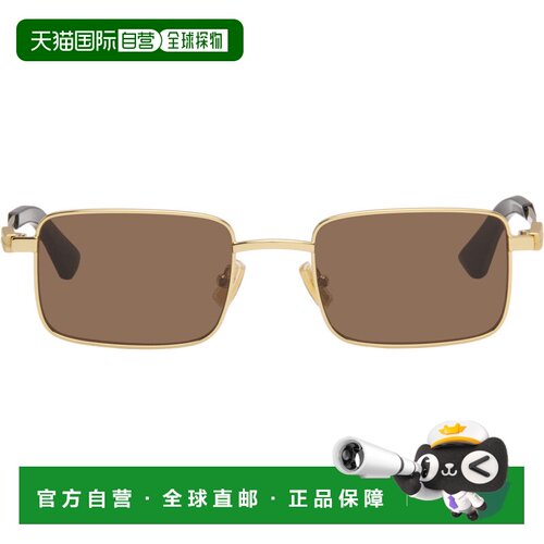香港直邮Bottega Veneta 葆蝶家 女士 金色 Classic Rectangular