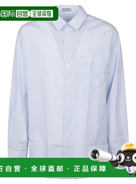 香港直邮DIOR 迪奥 男士 棉质条纹图案衬衫 413C516A597