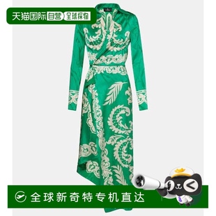 印花缎面缠绕式 1h可退 女士 香港直邮Etro 连衣裙 艾特罗
