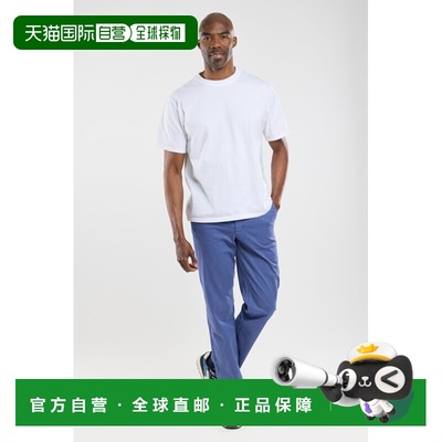 自营欧洲直邮Armor Lux 男士深蓝色棉拉链纽扣开合休闲裤