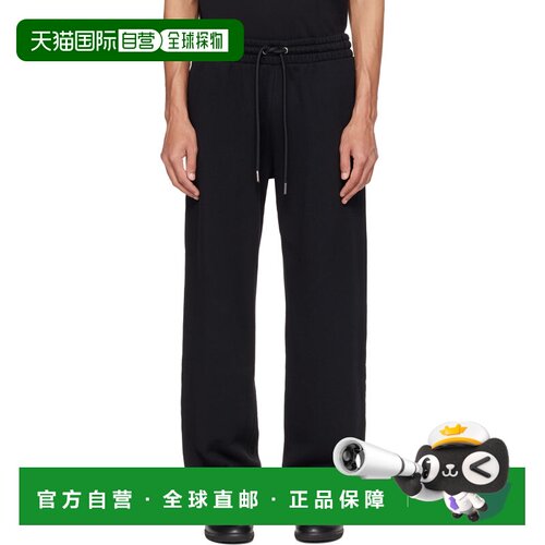香港直邮off-white 男士 黑色 Rubbed Paint Arrows 长裤 OMCH05A