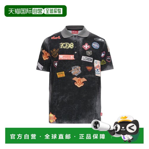 香港直邮DIESEL 男士POLO衫 TREJUSTPATCHESA226990PLDJ93RA