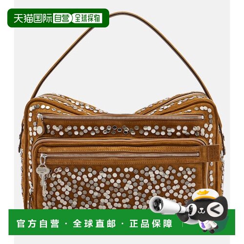 香港直邮Acne Studios 艾克妮 女士 Camero Camera 大号绒面革肩