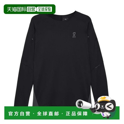 自营欧洲直邮ON昂跑 PERFORMANCE男士黑色长袖运动T恤合成纤维