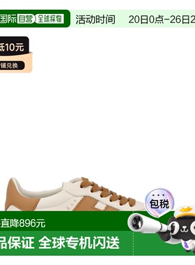 1h可退 香港直邮Hogan 女士 皮质运动鞋 HXW6470FY50UAI white白