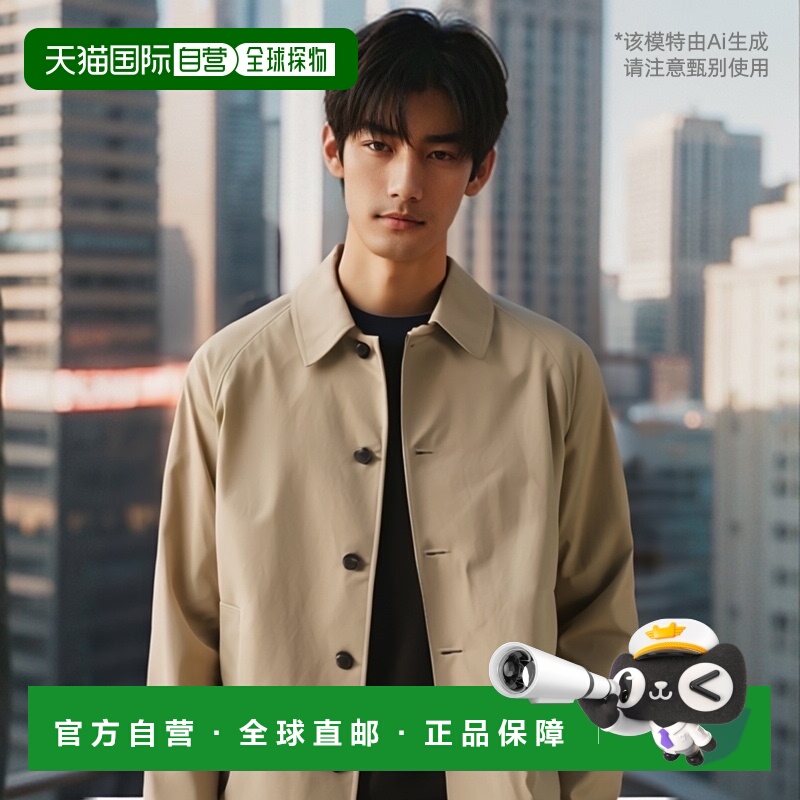 香港直邮Burberry 巴宝莉 男士 經典單排扣雨衣 8080656