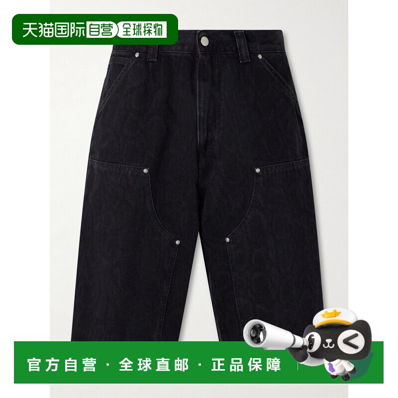 香港直邮CARHARTT WIP 男士 Double-Knee 直筒印花棉质短裤 I0365