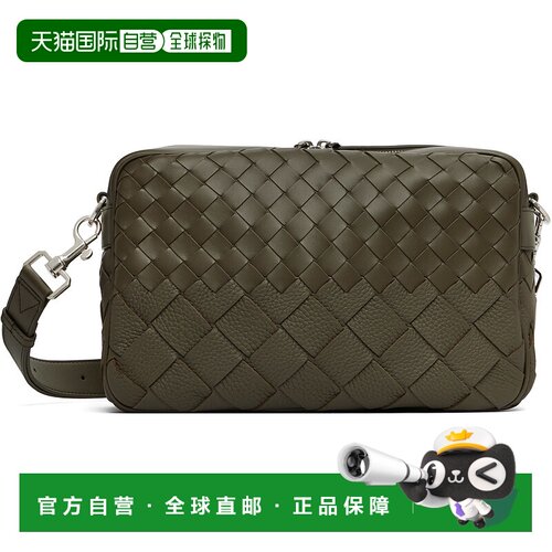 香港直邮Bottega Veneta 葆蝶家 男士 绿色 Intrecciato 相机包 7
