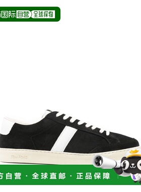 1h可退 香港直邮Tom Ford 汤姆 福特 男士 黑色皮质运动鞋 J1597L