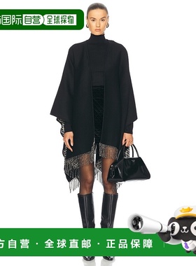 香港直邮Valentino 华伦天奴 女士 Toute La V领羊绒斗篷 6W2EG01