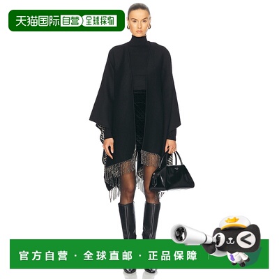 香港直邮Valentino 华伦天奴 女士 Toute La V领羊绒斗篷 6W2EG01