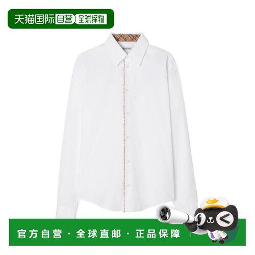 香港直邮Burberry 巴宝莉 男士 Optical 白色衬衫 8127274X