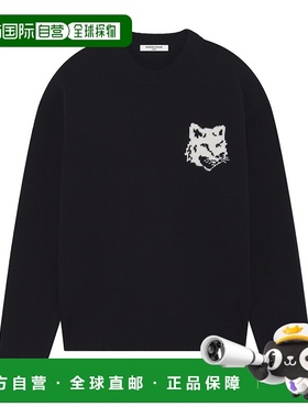 1h可退 香港直邮MAISON KITSUNE 女士 ' 黑色毛线衫 NW00808KM032