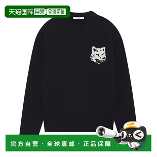 黑色毛线衫 1h可退 女士 KITSUNE NW00808KM032 香港直邮MAISON