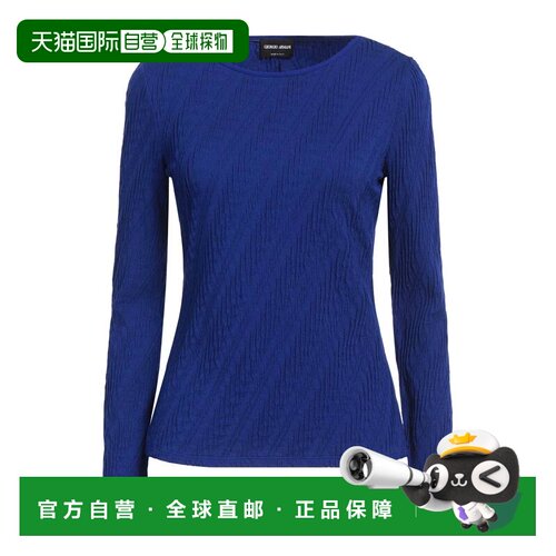 香港直邮armani 阿玛尼 女士 T恤 blue蓝色 舒适时尚