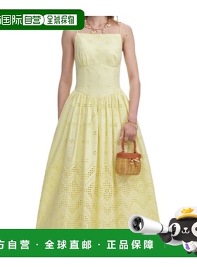 1h可退 香港直邮Self-Portrait 刺绣中长连衣裙 PF25120M