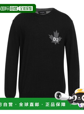 1h可退 香港直邮Dsquared2 二次方 男士 毛衣 black黑色 舒适时尚
