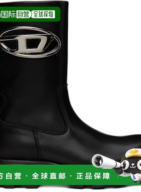 1h可退 香港直邮Diesel 迪赛 女士 黑色 D-Hammer Bkr D W 中筒靴