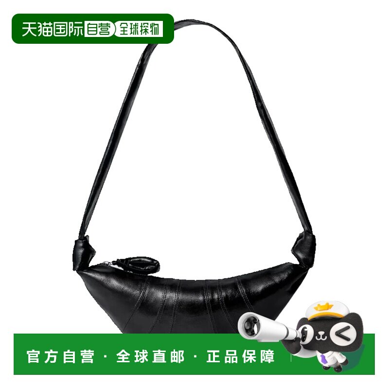 香港直邮Lemaire 男士 牛角包形小号肩包 black黑 【付后1h可退】