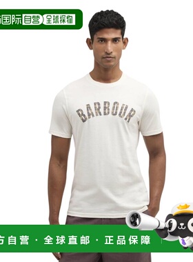 1h可退 香港直邮Barbour 男士T恤 MTS1562WH32 SS2026 白色 短袖T
