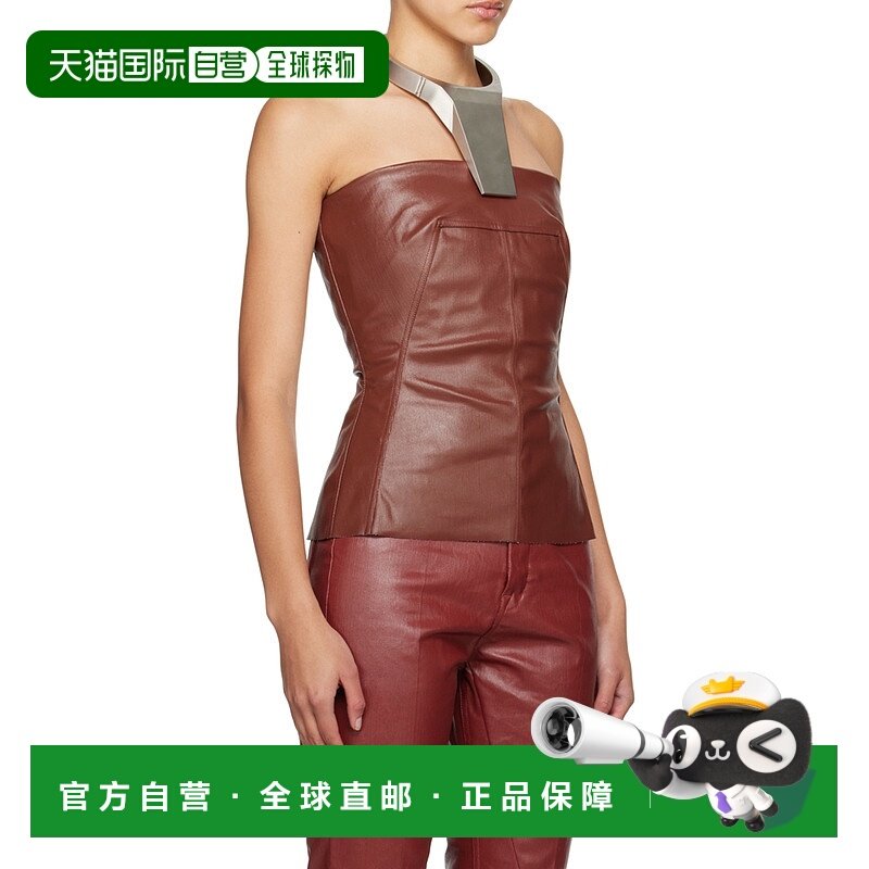 1h可退 香港直邮Rick Owens 拼接涂层抹胸 RP01D2127SCT73