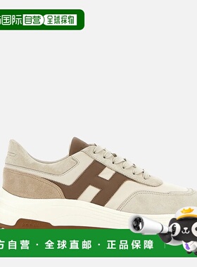 自营欧洲直邮Hogan Hyperlight象牙白/棕色运动鞋跑鞋老爹鞋