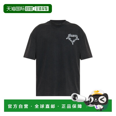 1h可退 香港直邮ALL SAINTS 男士T恤 DRIPM005PDWASHEDBLACK AW20