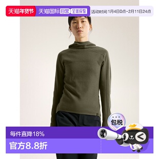 欧洲直邮Arc'teryx 始祖鸟 HALLAM美利奴羊毛连帽衣 女装帽衫
