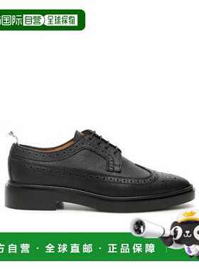 香港直邮Thom Browne 黑色经典布洛克鞋厚底FFO002G.00198德比鞋