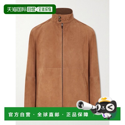 1h可退 香港直邮Canali 康钠丽 男士 Harrington 绒面革夹克 LE00