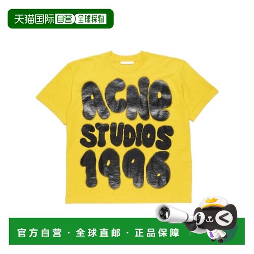 香港直邮ACNE STUDIOS 女士T恤 CL0333ABM AW2025 黄色 短袖T恤