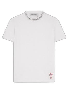 香港直邮Golden Goose Deluxe Brand 徽标细节T恤 GWP01220.P0006