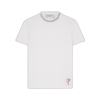 香港直邮Golden Goose Deluxe Brand 徽标细节T恤 GWP01220.P0006