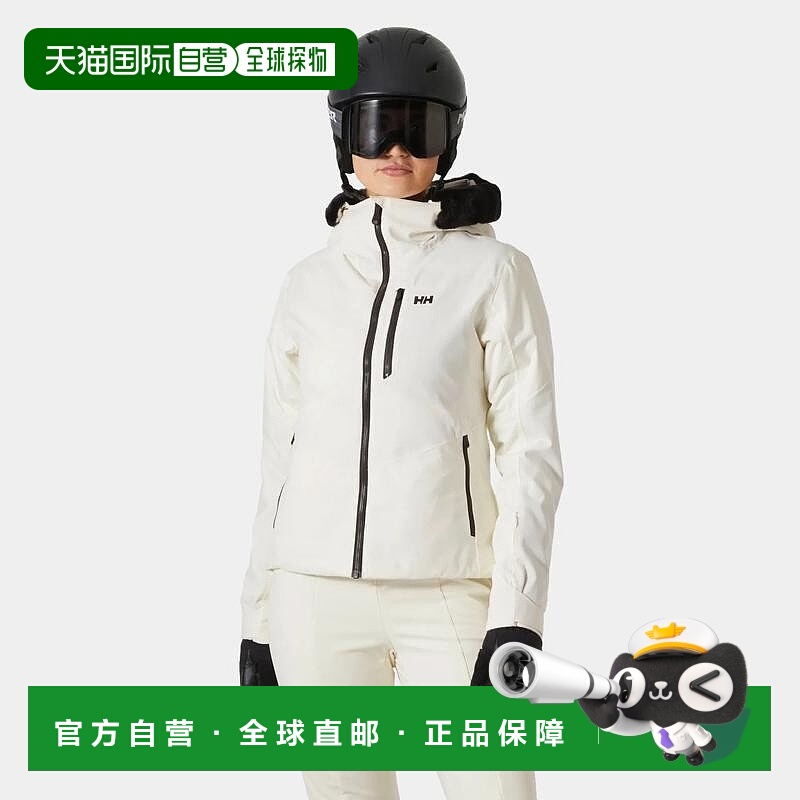 自营欧洲直邮Helly Hansen 女士白色聚酰胺ValD'Isere蓬松夹克2.0