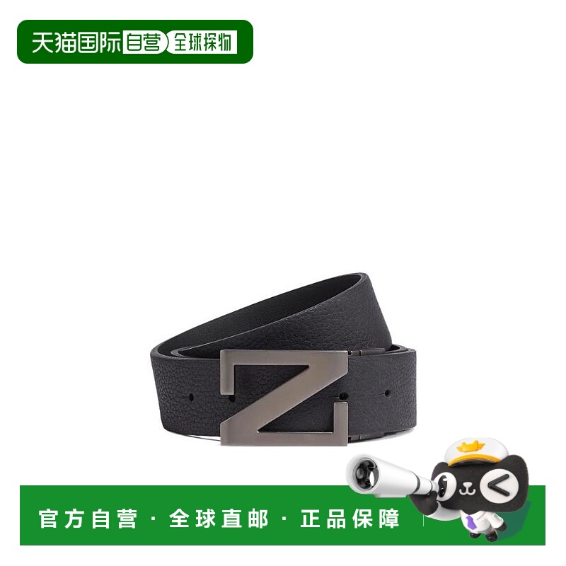 香港直邮Zegna 徽标腰带 LHBOVB027UZ杰尼亚皮带