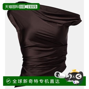 单肩真丝混纺缎面上衣 1h可退 香港直邮Staud 女士 Phare
