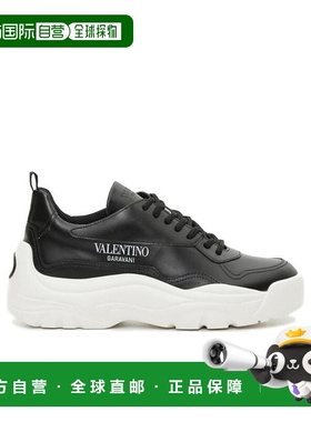 【99新未使用】香港直邮Valentino 黑色系带休闲运动鞋 SW2S0K55A