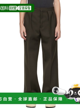 香港直邮Jacquemus 男士 卡其色 The Citta 长裤 25HPAM00536AW00