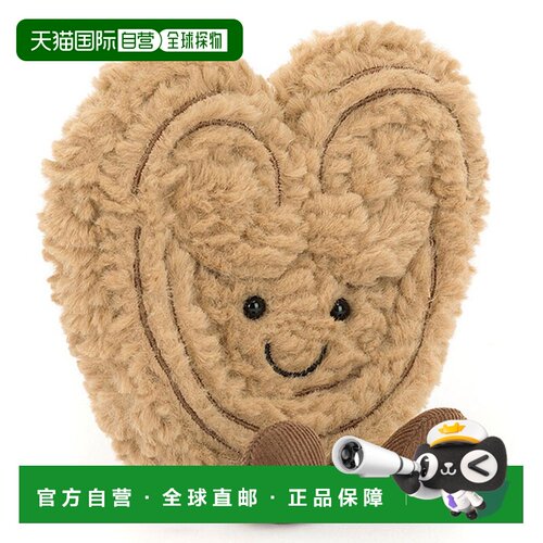 欧洲直邮Jellycat Amuseables 棕色聚酯纤维/棉质饼干玩偶