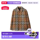 BURBERRY博柏利 舒适日常单排扣翻领棉服外套送礼推荐