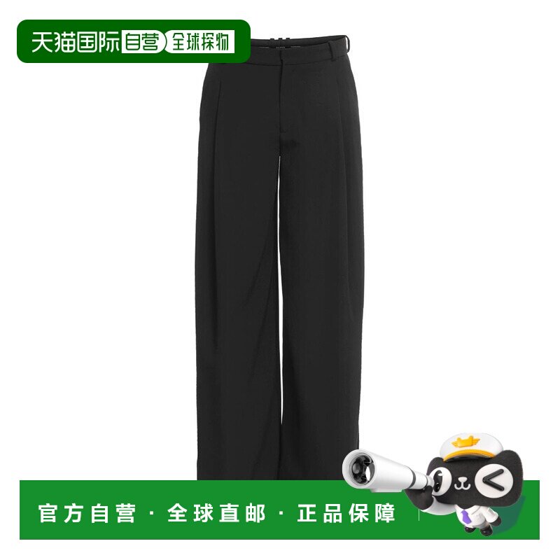 1h可退 香港直邮Balmain 腰带环宽松休闲裤 FH0PQ355WC09