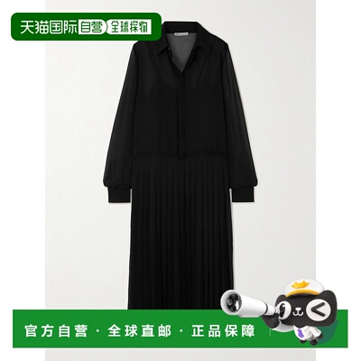 1h可退 香港直邮Ami Paris 女士 翻领长袖连衣裙 FDR262PL0027