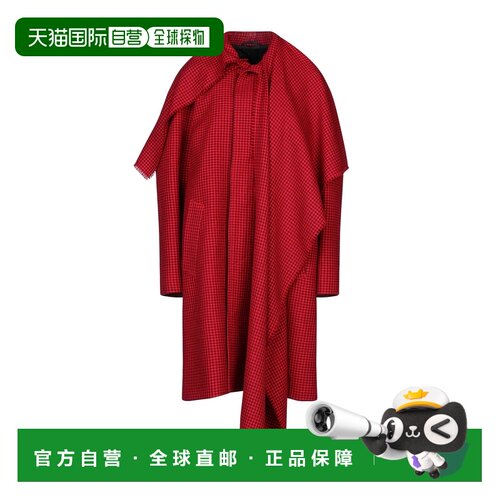 1h可退 香港直邮Balenciaga 巴黎世家 女士 大衣 red红色 舒适时