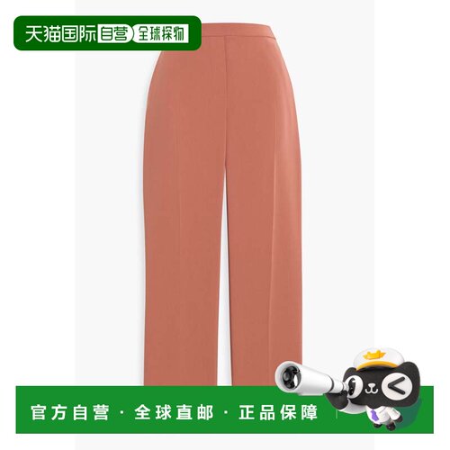 香港直邮THEORY 希尔瑞 女士 Treeca 短款绉纱直筒裤 M019216RRED