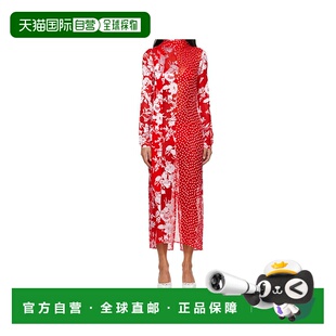 香港直邮Marine Serre 围巾长款连衣裙 WDR420AUWOV0056